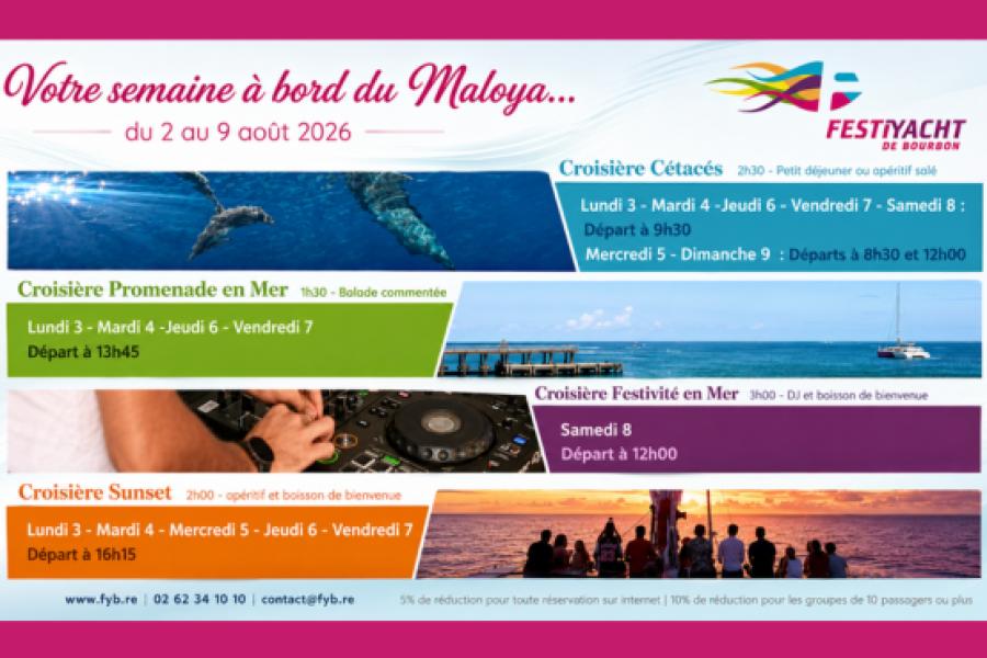 Planning de nos sorties du Lundi 03 aout au dimanche 09 aout