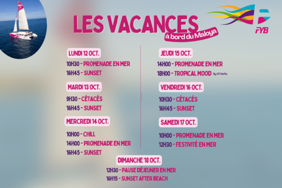 LES VACANCES A BORD DU MALOYA 